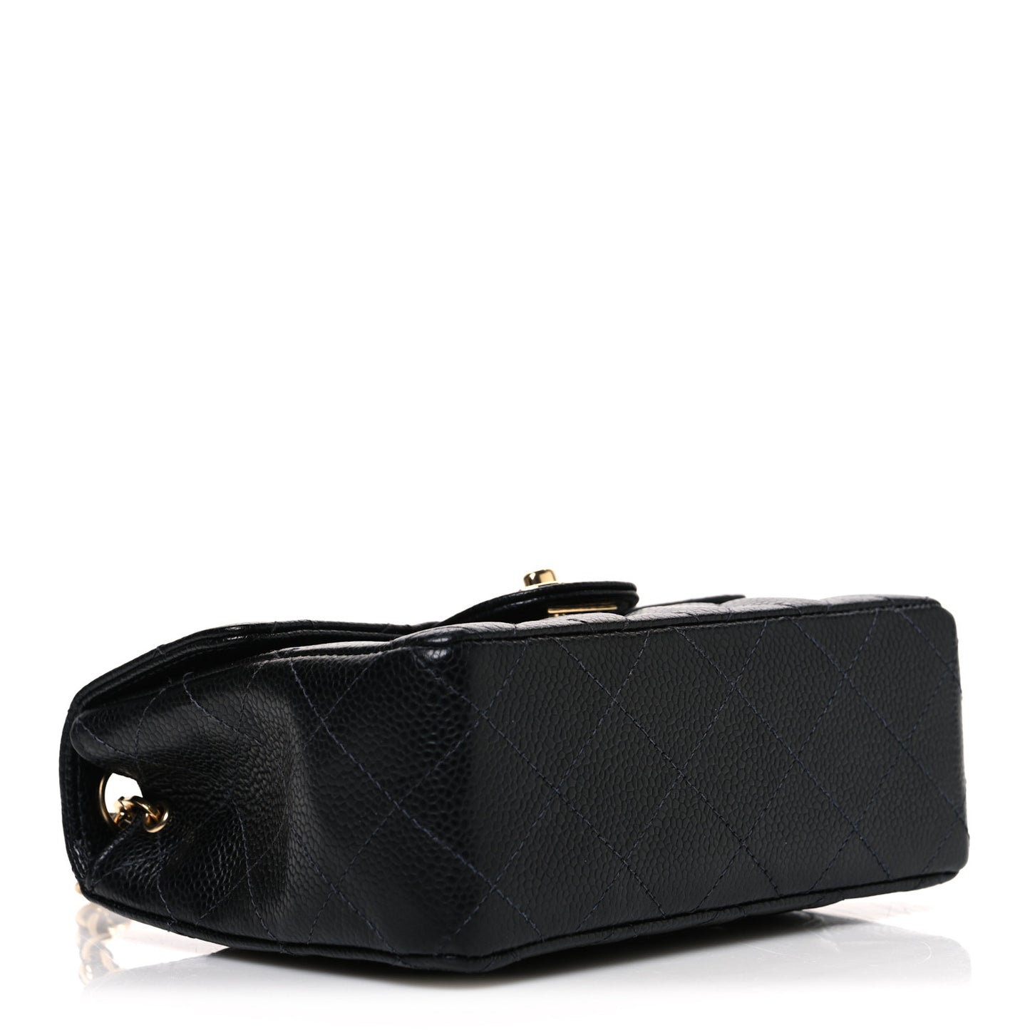 Caviar Quilted Mini Square Flap Black