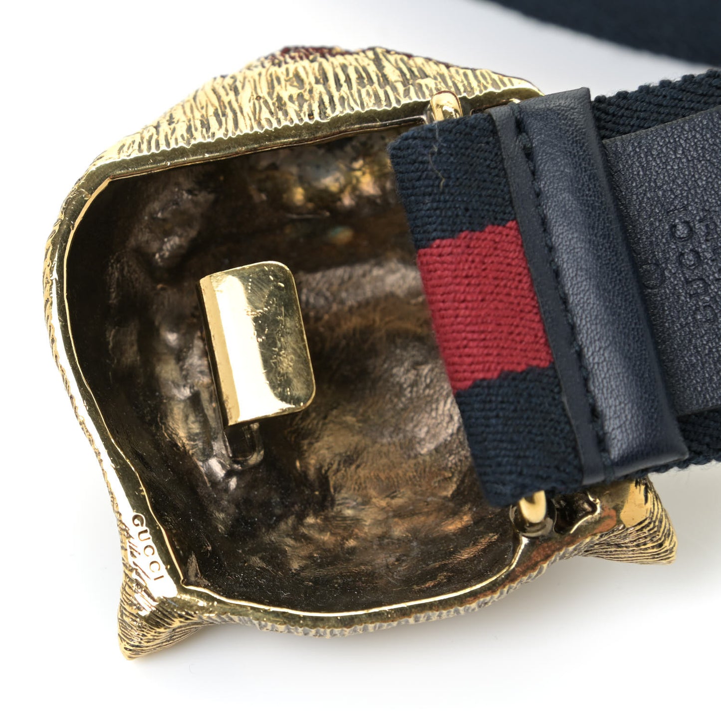 Web Feline Buckle Belt 75 60 Green Red