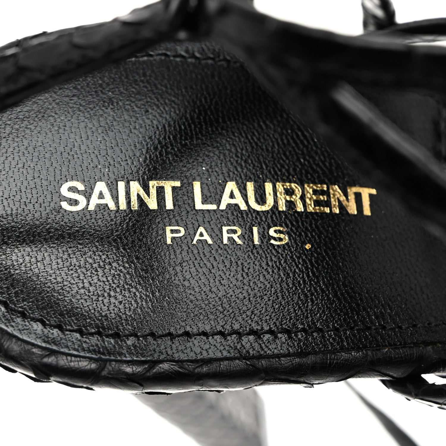 Saint Laurent Ayers Kate 105 Lace Up Sandals 41 Black 6 of 8