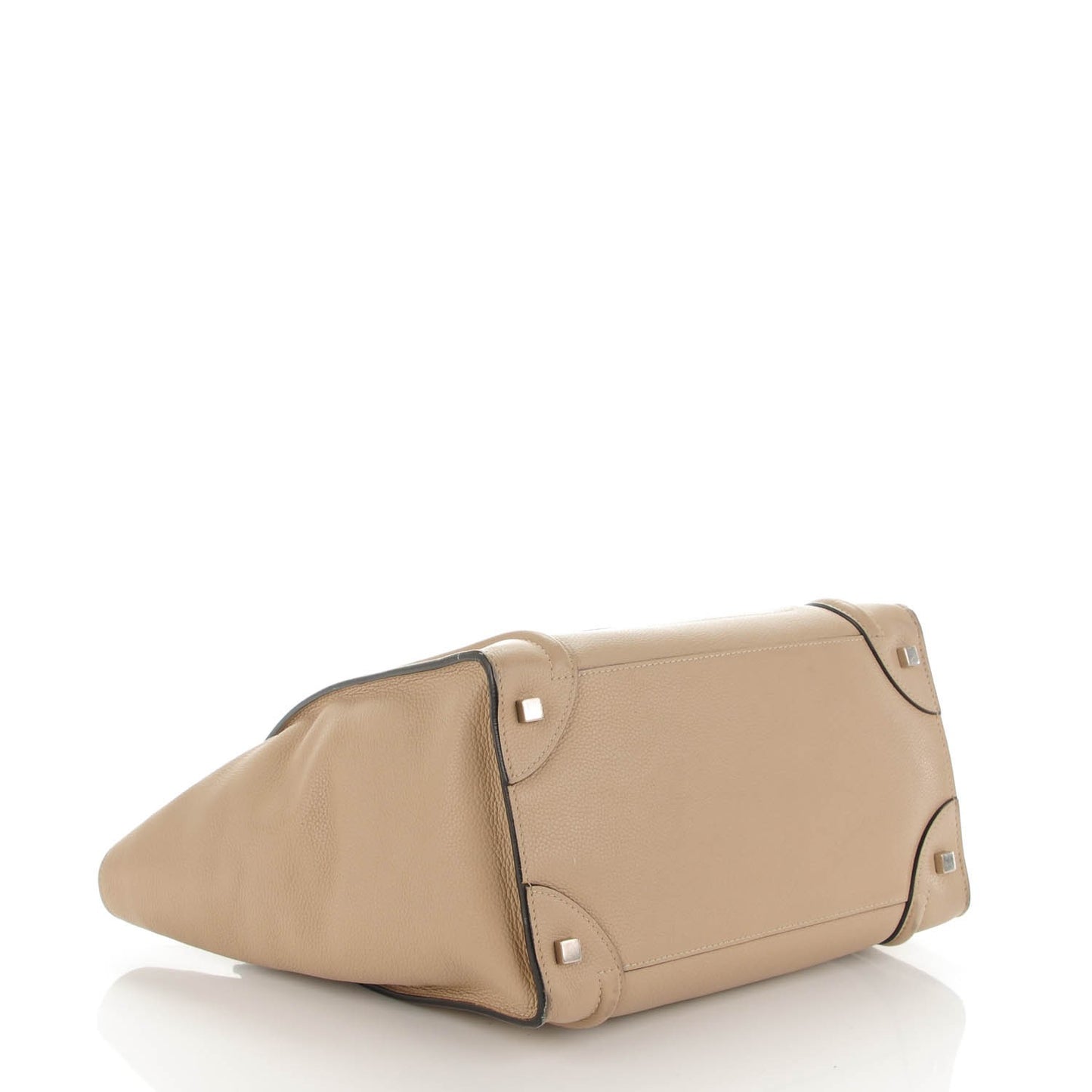 Drummed Calfskin Mini Luggage Dune