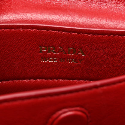 Prada Saffiano Cuir Medium Double Bag Black Fuoco 6 of 10