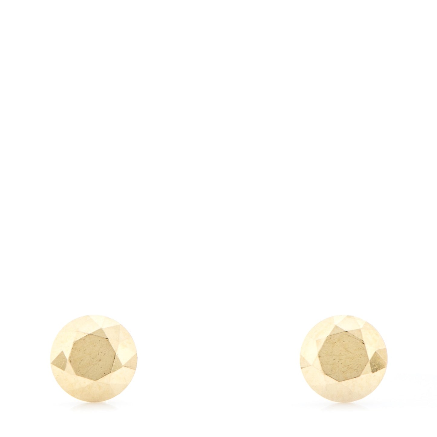 18K Yellow Gold Elsa Peretti Two Carat Faceted Earrings