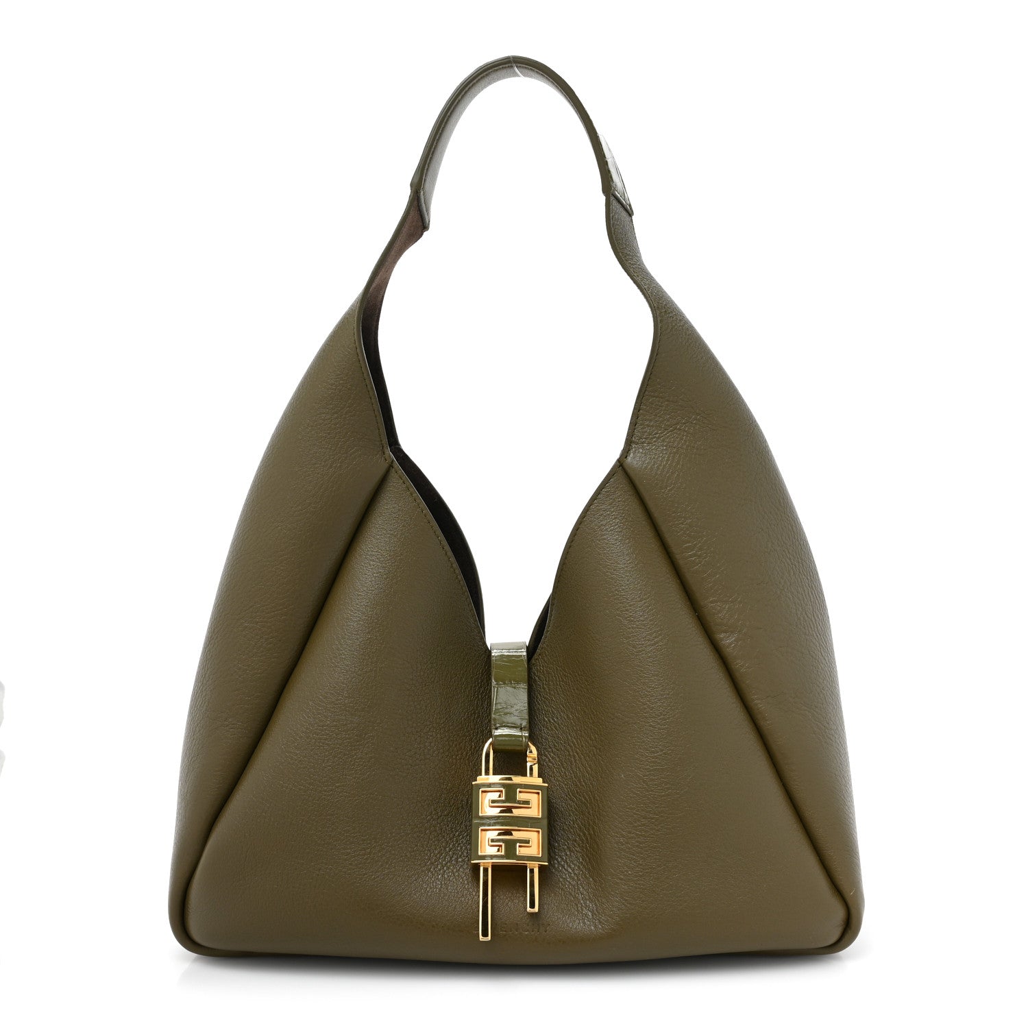 Givenchy Calfskin Medium G-Lock Hobo Dark Khaki 1 of 10