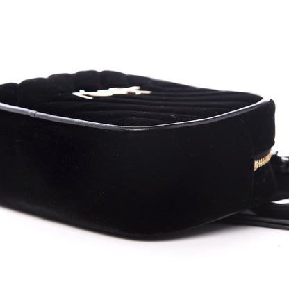 Saint Laurent Velour Matelasse Monogram Lou Belt Bag Black 7 of 8