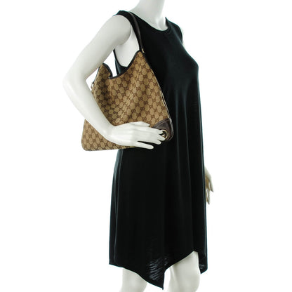Gucci Monogram Medium New Britt Hobo Dark Brown 2 of 7