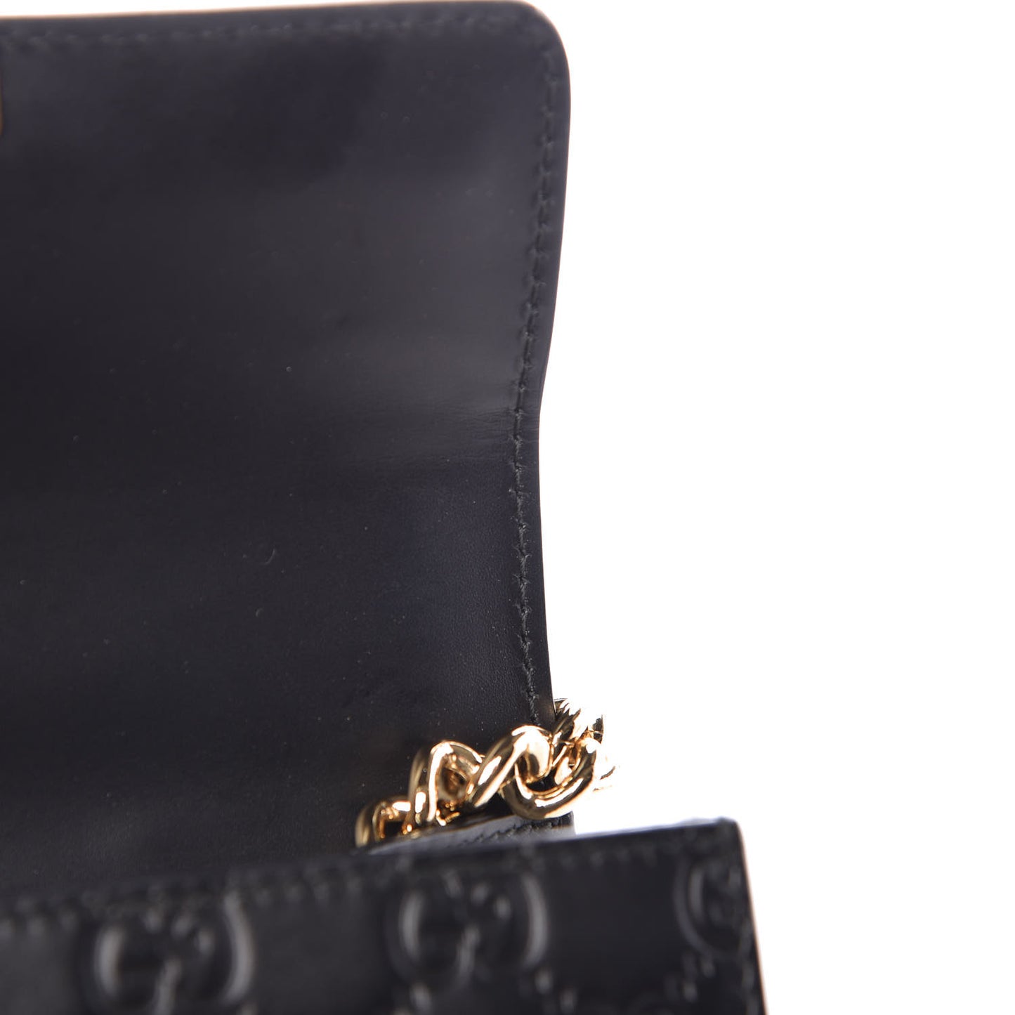 Guccissima Small Padlock Shoulder Bag Black