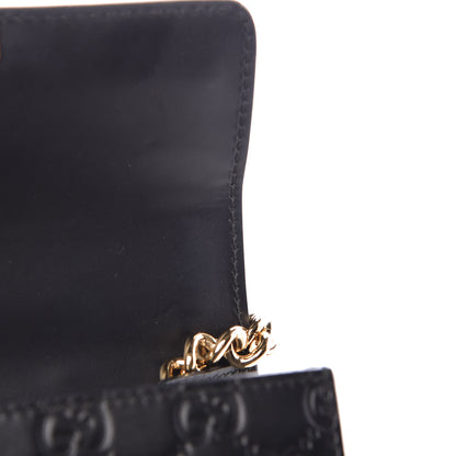 Gucci Guccissima Small Padlock Shoulder Bag Black 14 of 16