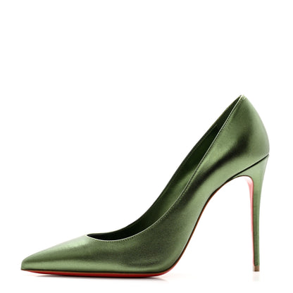 Christian Louboutin Metallic Nappa Kate 100 Pumps 38 Verlaine 1 of 8