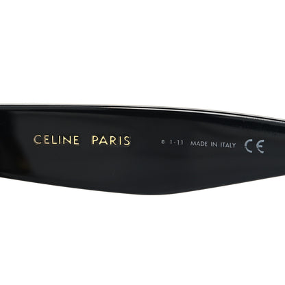 Celine Acetate Polarized Cat Eye Sunglasses CL4004IN Havana Black 5 of 8