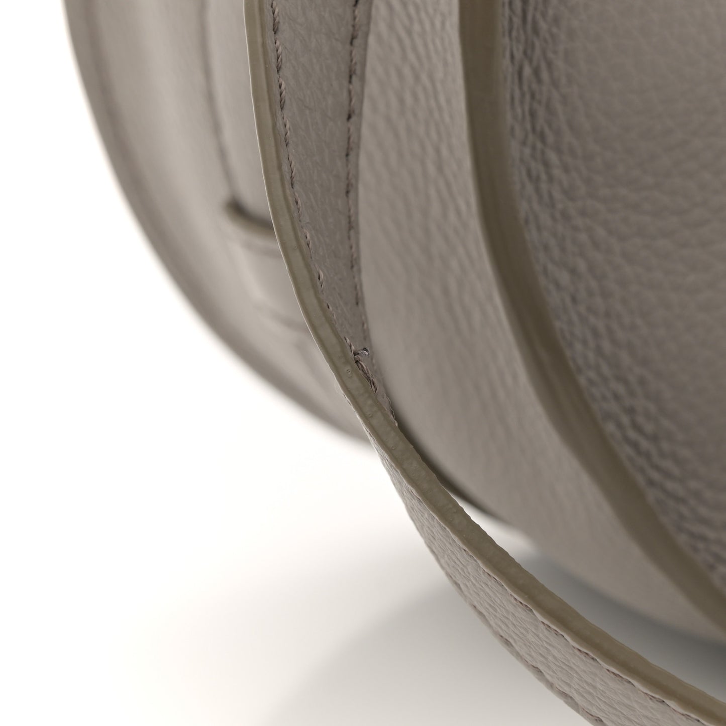 Grained Calfskin Medium Marcie Saddle Bag Cashmere Grey