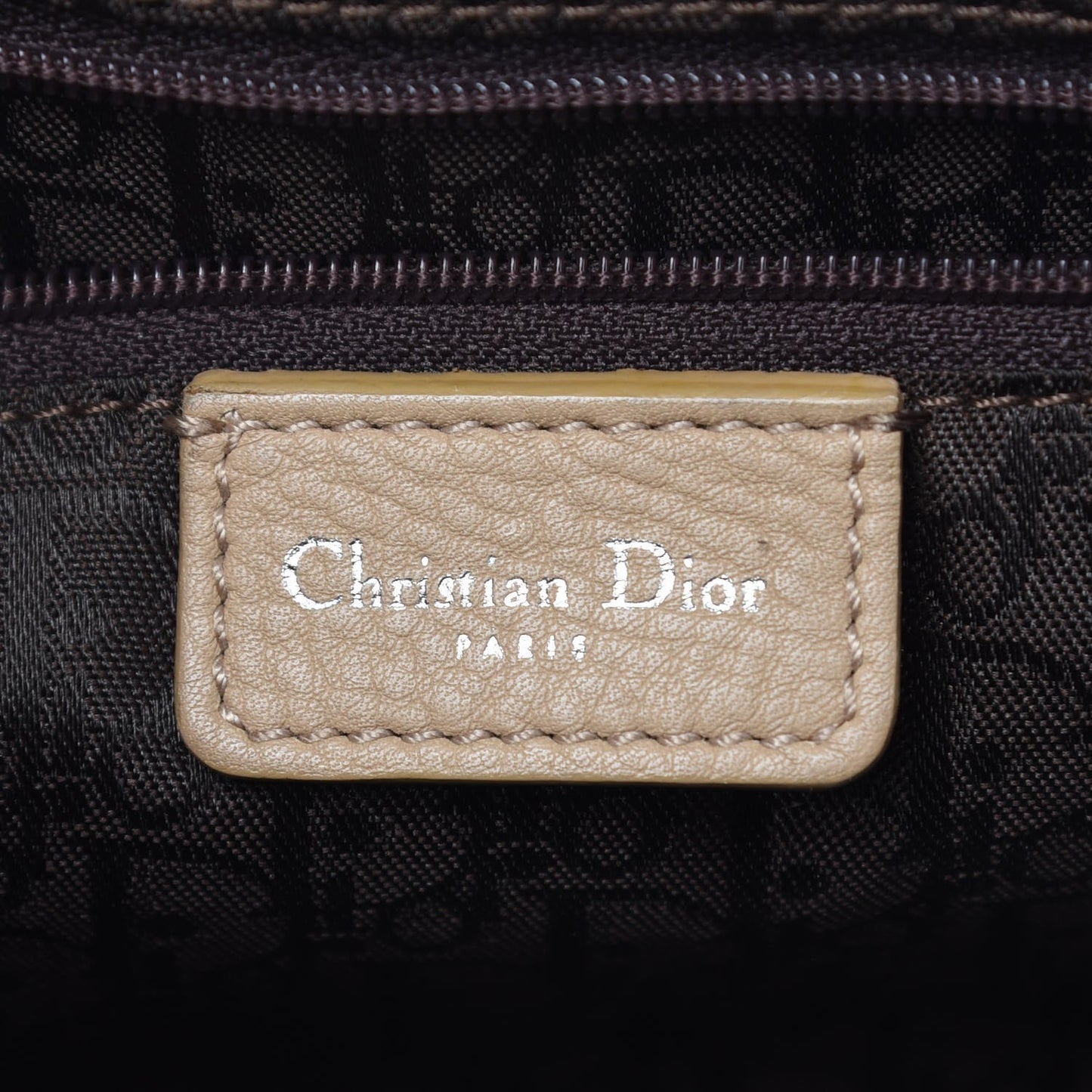 Calfskin Cannage Handbag Camel