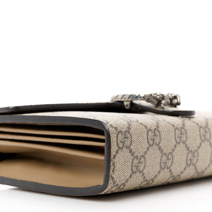 Gucci GG Supreme Monogram Mini Dionysus Chain Wallet Beige Taupe 9 of 10