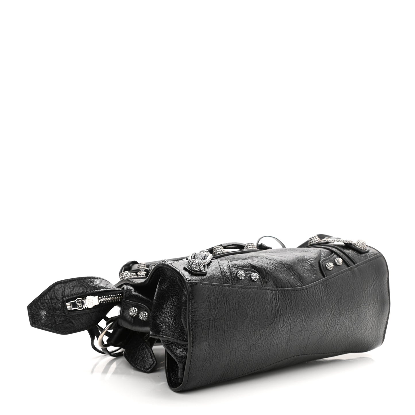 Agneau Arena Crystal Neo Cagole Handbag XS Black