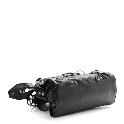Balenciaga Agneau Arena Crystal Neo Cagole Handbag XS Black 4 of 11