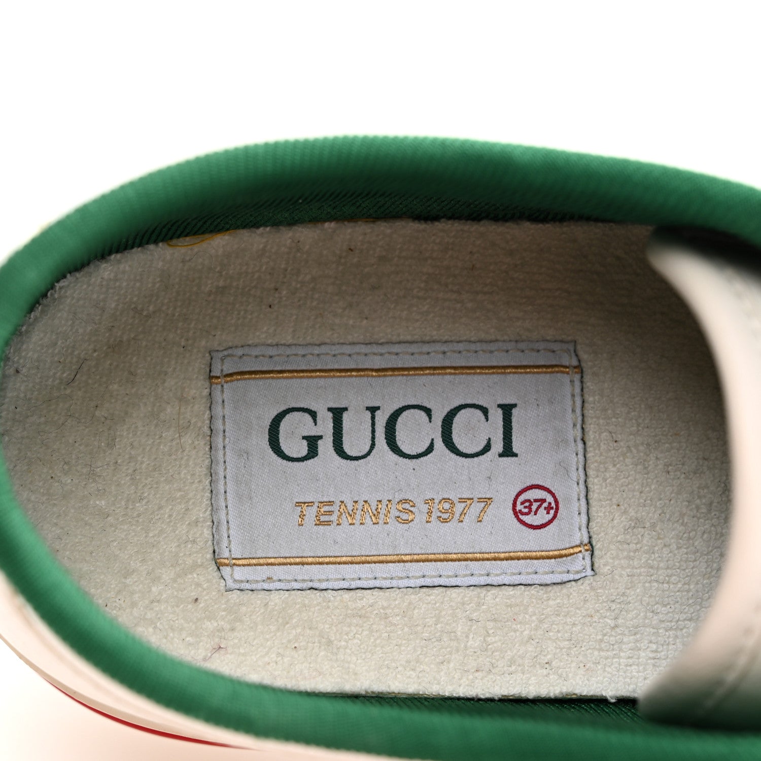 Gucci Jacquard Mini GG Monogram Web Womens 1977 Tennis Sneakers 37.5 White 8 of 10