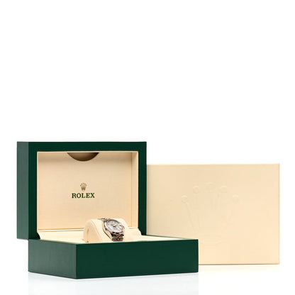 Rolex Stainless Steel 18K Everose Gold Diamond Mother of Pearl 28mm Oyster Perpetual Datejust Watch 279171 5 of 5