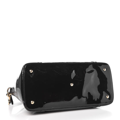 Gucci Patent Microguccissima Medium Nice Top Handle Dome Bag Black 5 of 15