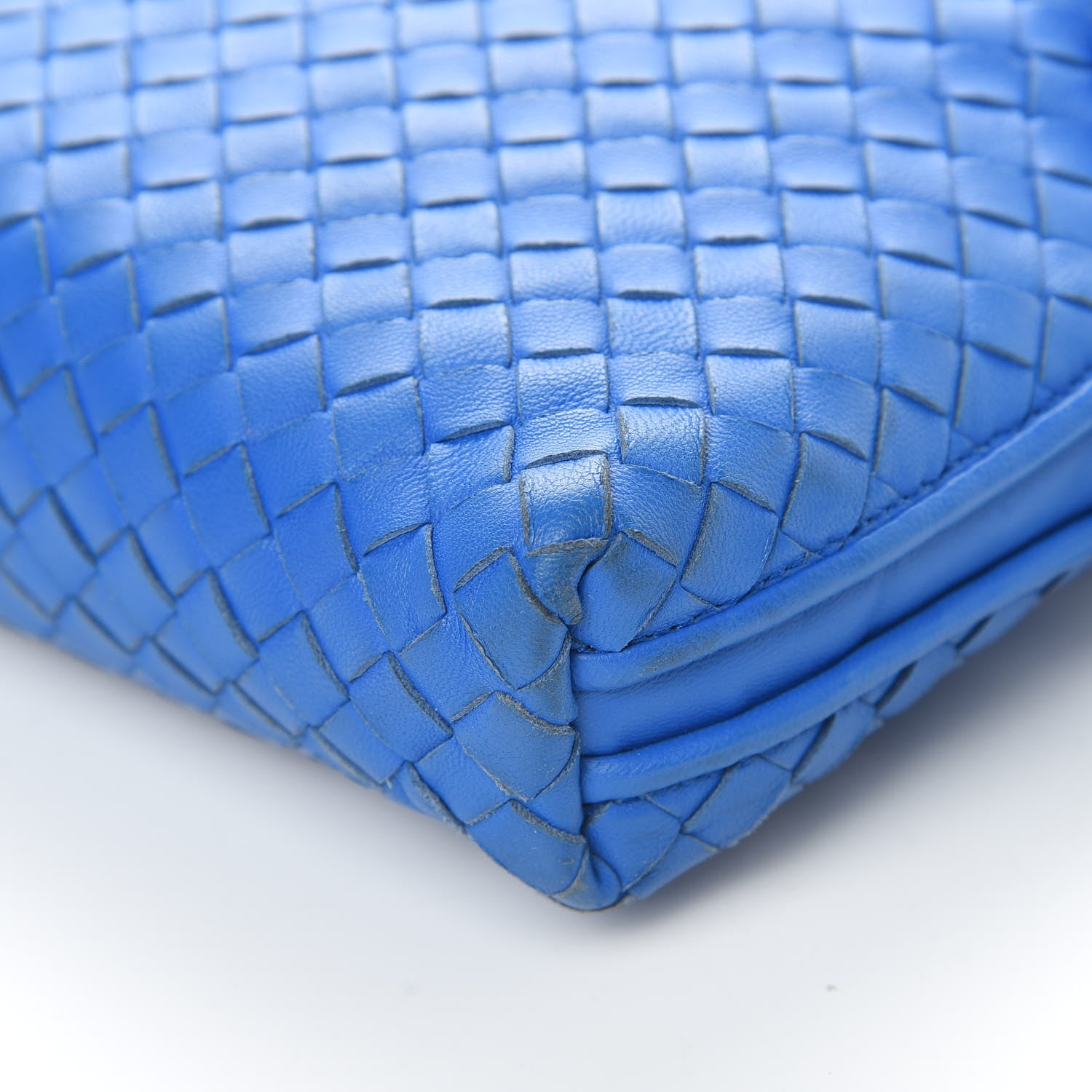 Bottega Veneta Nappa Intrecciato Nodini Bag Signal Blue 11 of 14