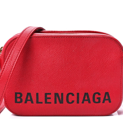 Balenciaga Grained Calfskin XS Ville Camera Bag Rouge 7 of 12