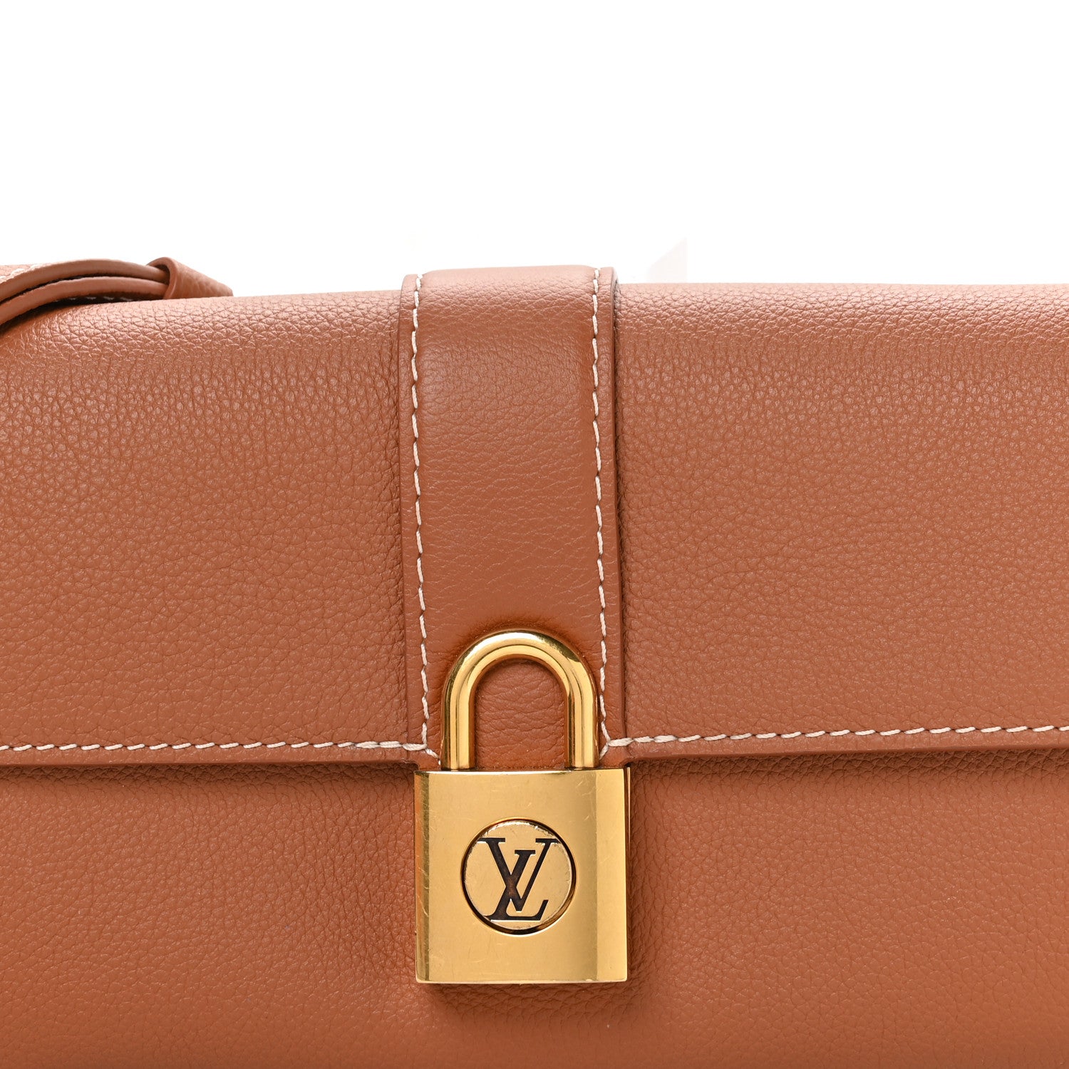 Louis Vuitton Grained Calfskin Low Key Wallet On Chain Cognac 8 of 11