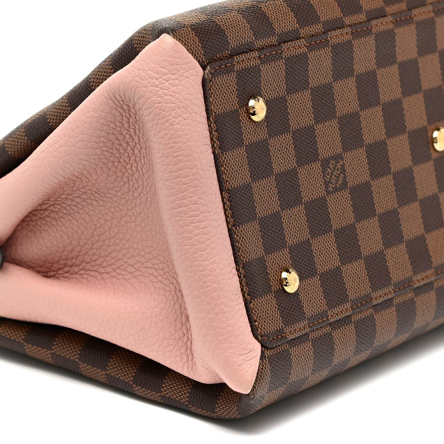 Cuir Taurillon Damier Ebene Normandy Magnolia
