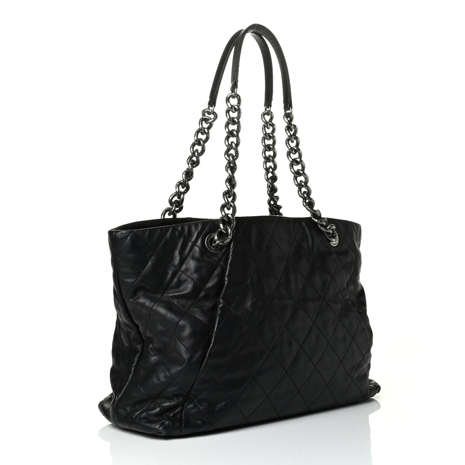 Chanel Lambskin Quilted Tote Black 2 of 8