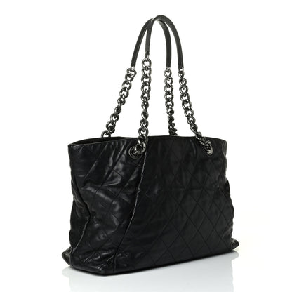 Chanel Lambskin Quilted Tote Black 2 of 8