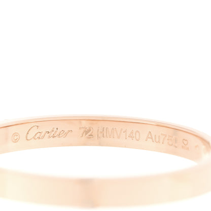 Cartier 18K Pink Gold 3mm C De Cartier Wedding Band Ring 72 14 4 of 6