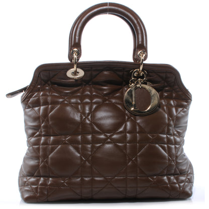 Christian Dior Cannage Python Medium Granville Marron Fonce 1 of 8