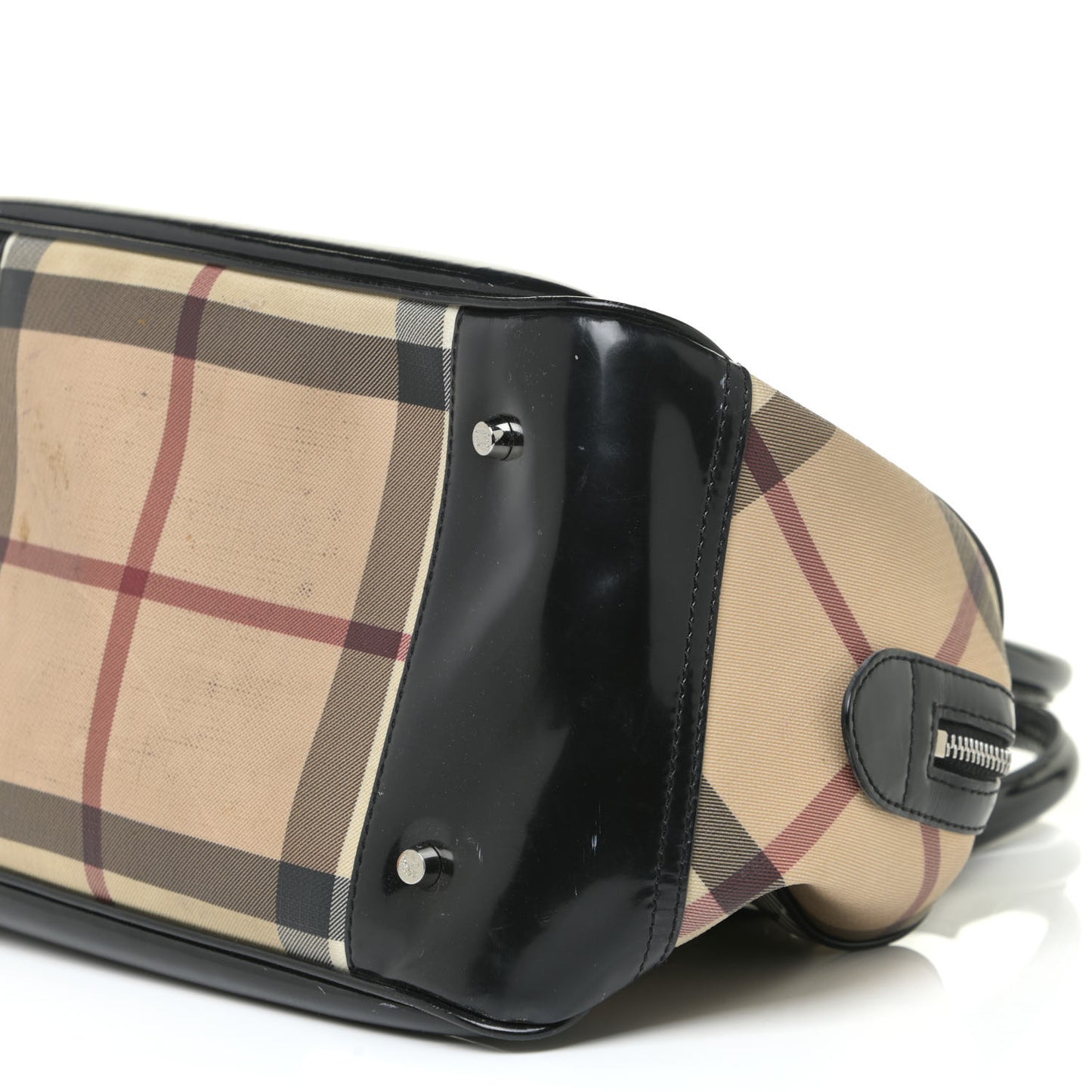 Supernova Check Patent Bowling Bag Black