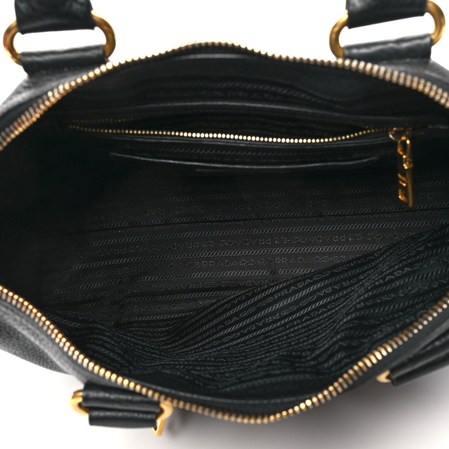 Vitello Daino Shopping Satchel Black