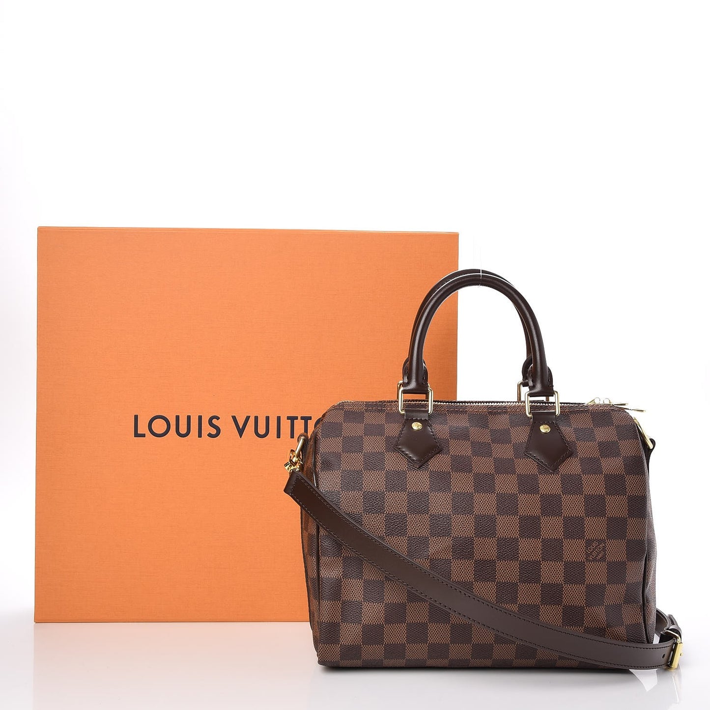 Damier Ebene Speedy Bandouliere 25
