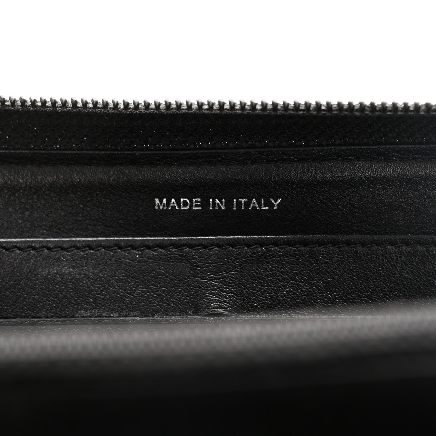 Caviar Large Timeless CC Zip Around Wallet Black