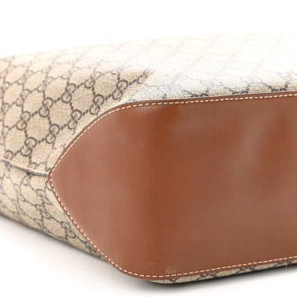 Gucci GG Supreme Monogram Large Linea A Hobo Light Brown 8 of 9