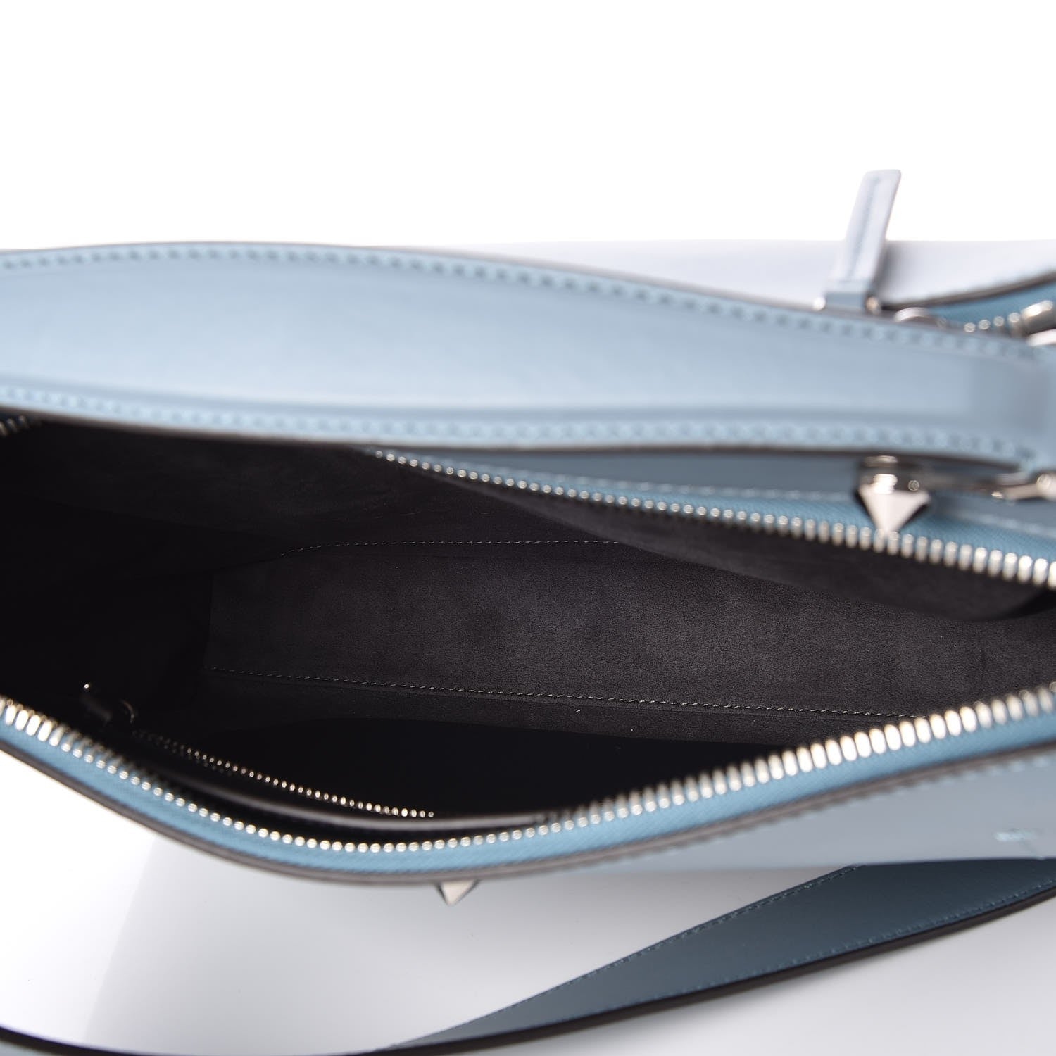 Fendi Vitello Baltico Dolce DotCom Satchel Riviera Blue Notte 5 of 10