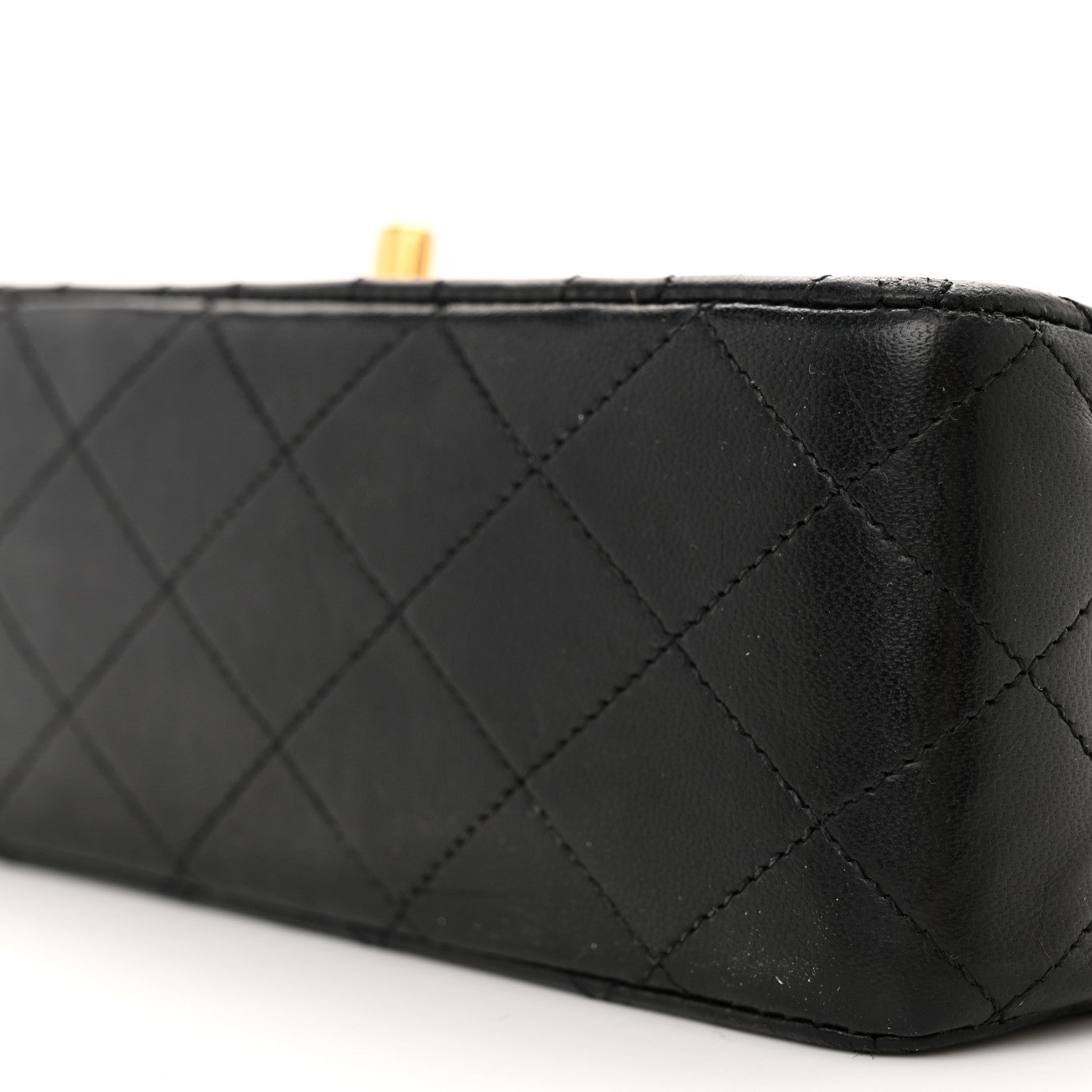 Chanel Lambskin Quilted Medium Double Flap Black 11 of 22