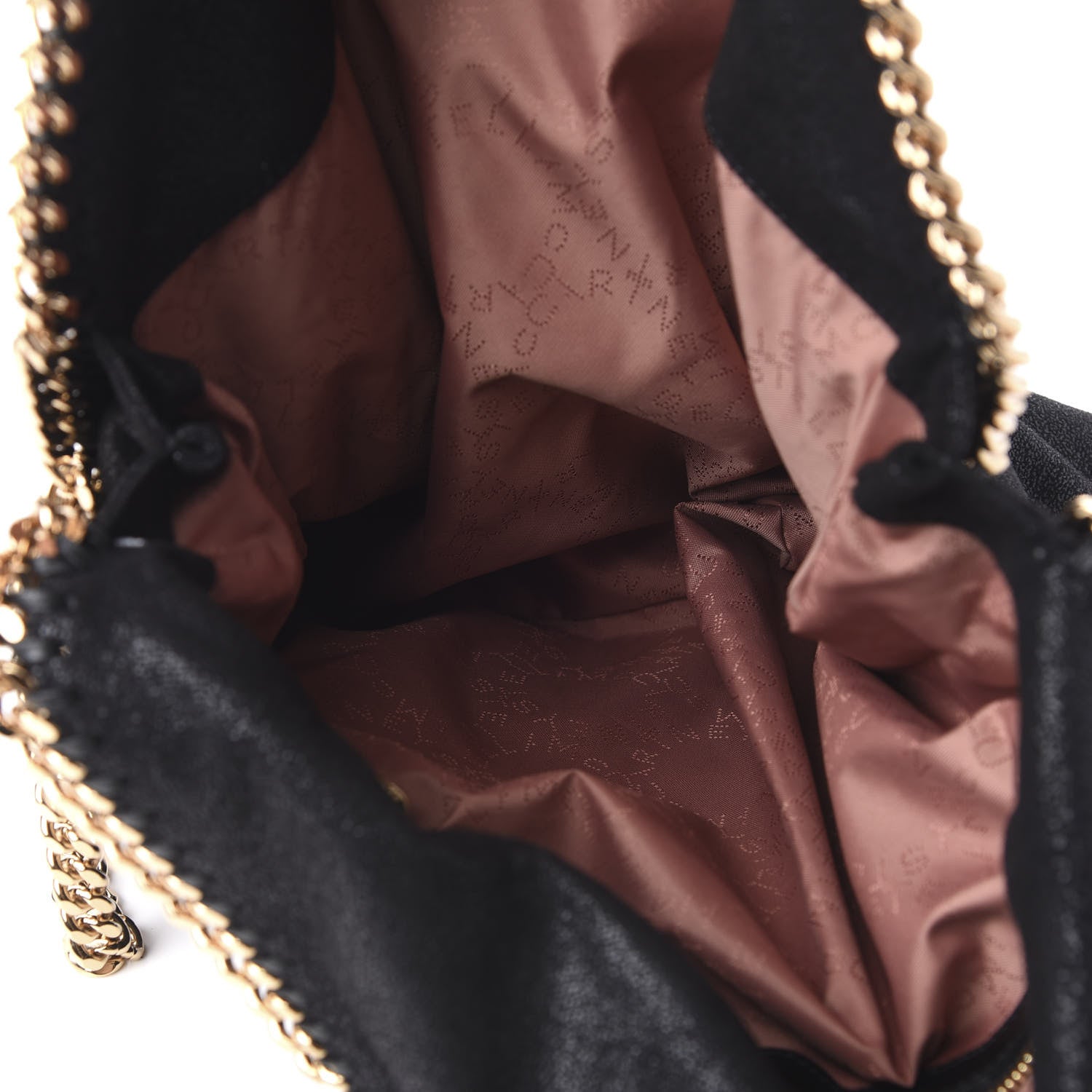 Stella McCartney Shaggy Deer Falabella Fold Over Tote Black 5 of 10