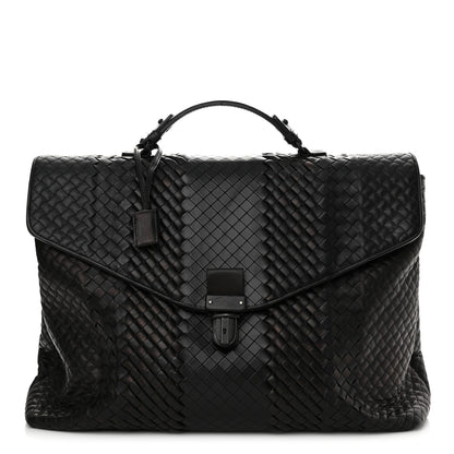 Bottega Veneta Intrecciato VN Briefcase Black 1 of 15