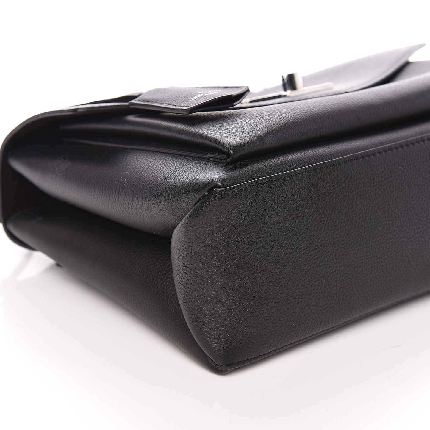 Soft Calfskin My Lockme Top Handle Black