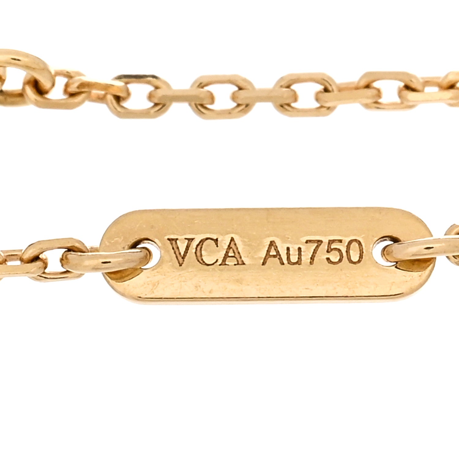 Van Cleef & Arpels 18K Yellow Gold Mother of Pearl Sweet Alhambra Bracelet 3 of 4