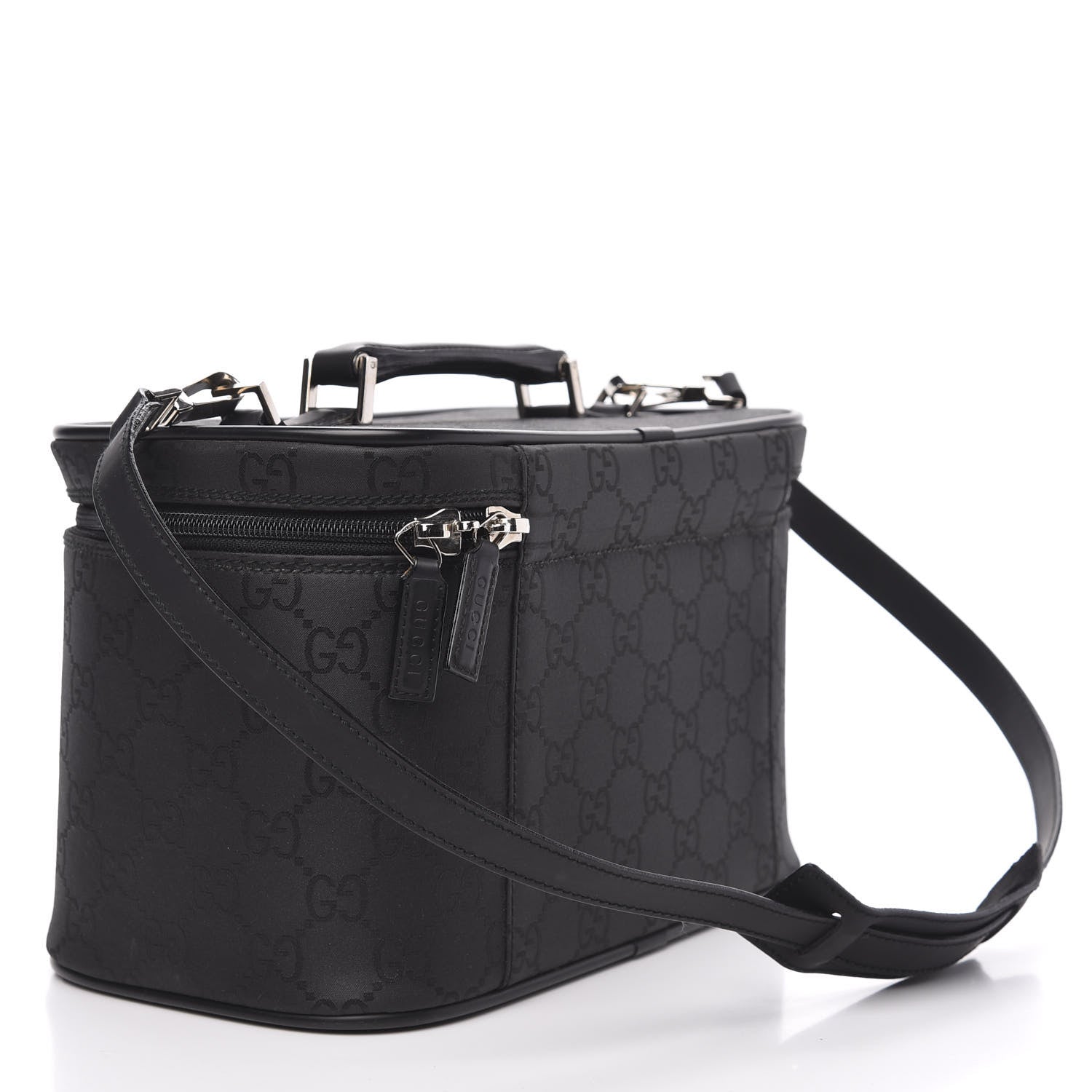 Gucci Nylon Monogram Vanity Cosmetic Case Black 3 of 12