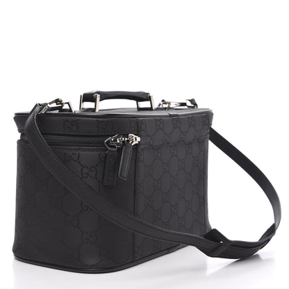 Gucci Nylon Monogram Vanity Cosmetic Case Black 3 of 12