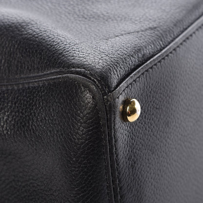 Chanel Calfskin Cerf Executive Shopper Tote Black 10 of 13