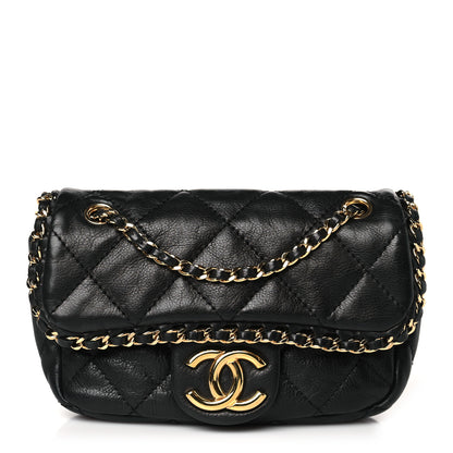 Chanel Calfskin Mini Chain Me Flap Black 1 of 9