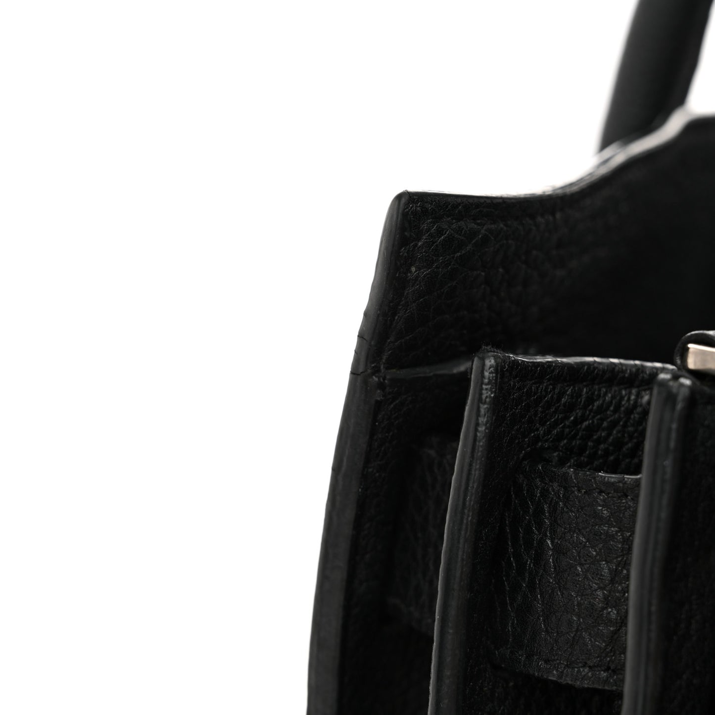 Grained Calfskin Medium Souple Sac De Jour Black