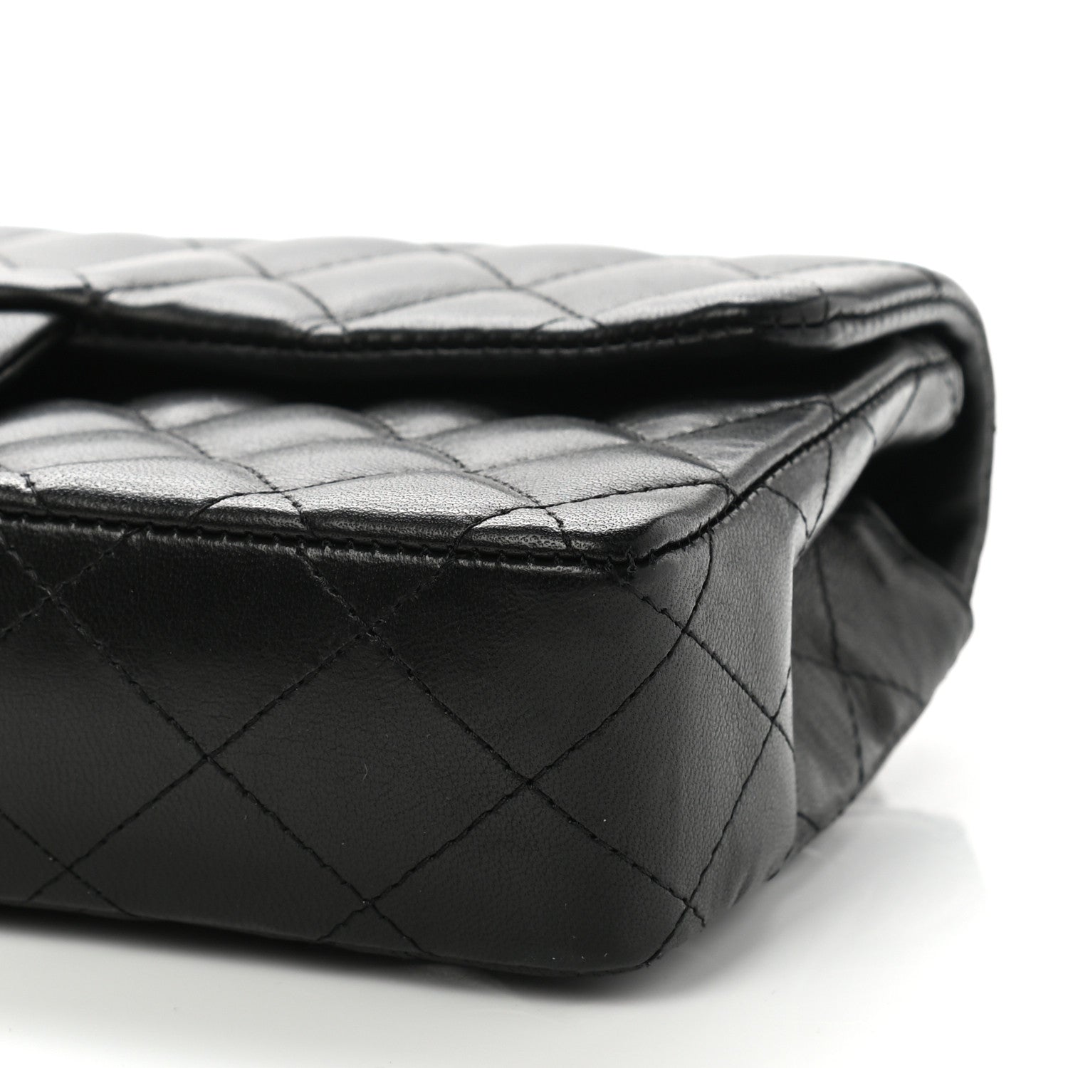 Chanel Lambskin Quilted East West Flap Black 12 of 20