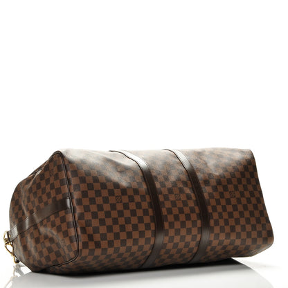 Louis Vuitton Damier Ebene Keepall Bandouliere 55 4 of 8