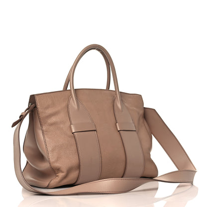 Miu Miu Madras Soft Calfskin Top Handle Satchel Cammeo 3 of 11