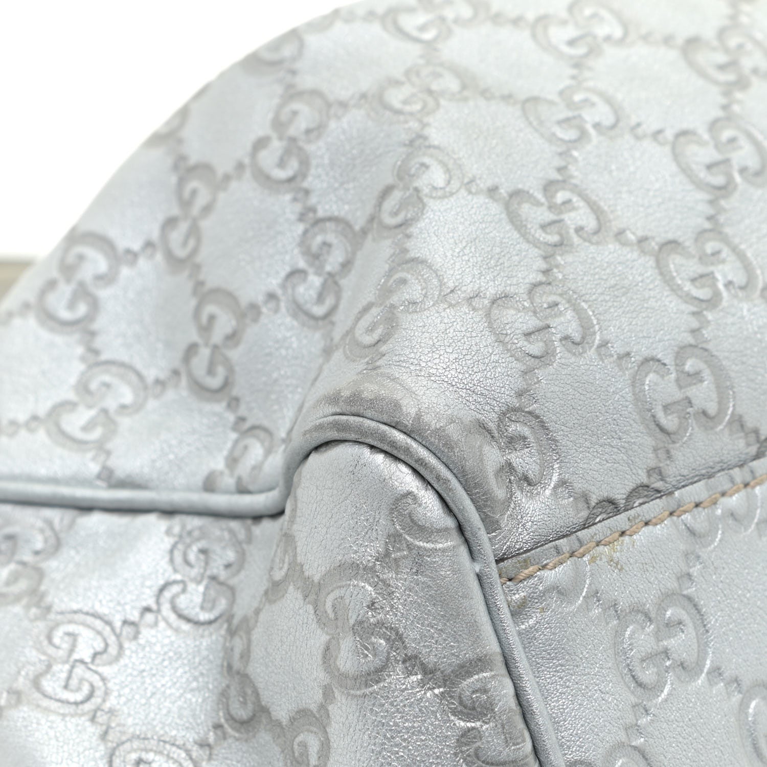 Gucci Guccissima Medium Sukey Tote Silver 14 of 18