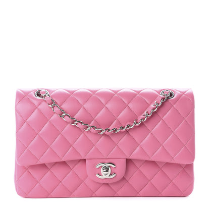 Chanel Lambskin Quilted Medium Double Flap Pink 1 of 8